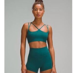 Lululemon Athletica Teal Strappy Sports Bra
